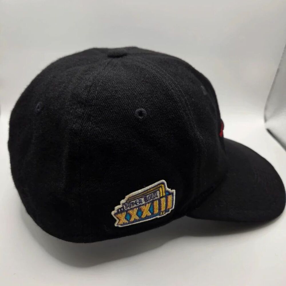 Vintage 90s Nike Team Atlanta Falcons Super Bowl xxxiii Fitted Hat 7 3/4 Sample - Picture 7 of 12